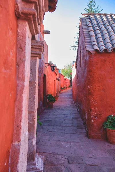 Das Kloster Santa Catalina Liegt Historischen Zentrum Der Stadt Arequipa — Stockfoto