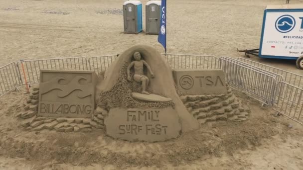 Lima Peru 2022 Surf Family Fest Competition Tsa Surfing School — 图库视频影像