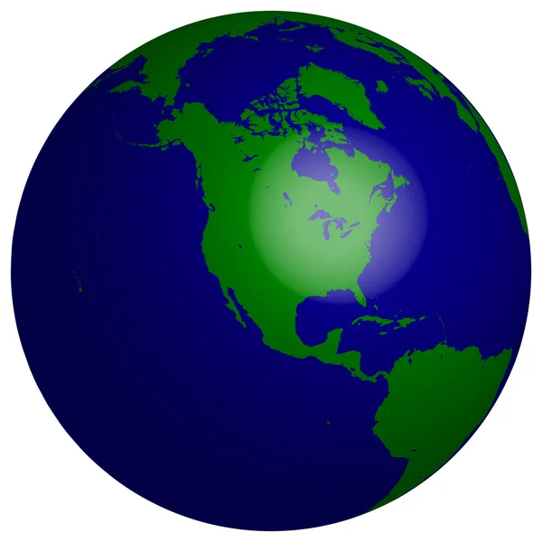 Terre _ Amérique _ du _ Nord — Image vectorielle