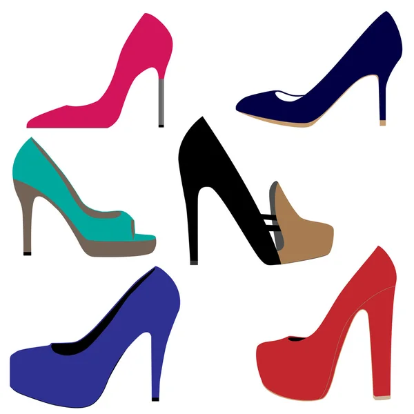 Взуття жінок — стоковий вектор