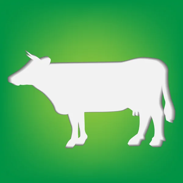 牛の緑 — ストックベクタ