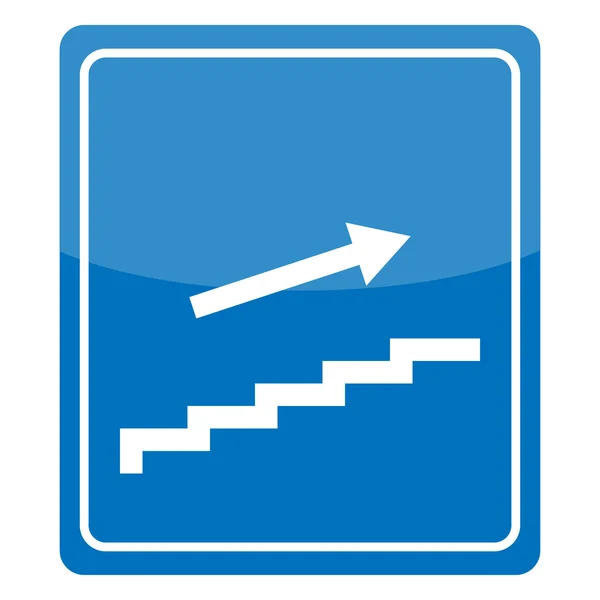 Mann geht Treppe hinauf — Stockvektor