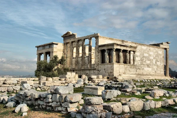 Partenón en la acrópolis en Athens, Grecia — Foto de Stock