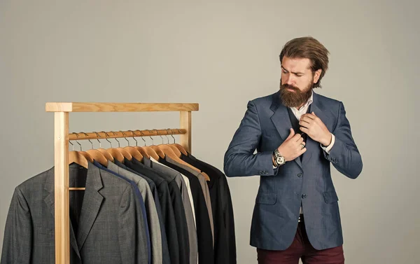 Handsome businessman formal office wardrobe, groom tuxedo concept — Stock Photo, Image