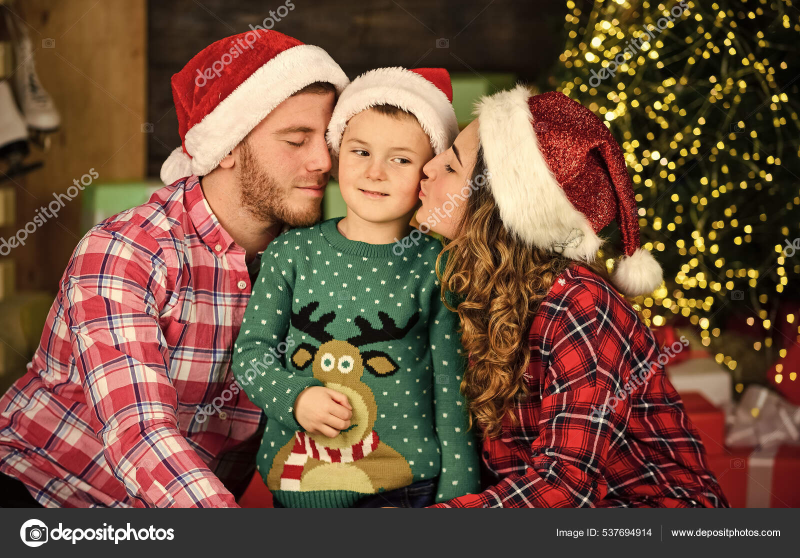 Holly Jolly Mother And Son Matching Christmas Outfits Retro Holly