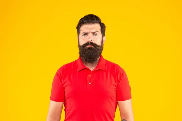 Hipster maturo con barba. brutale caucasico ragazzo con i baffi. — Foto Stock