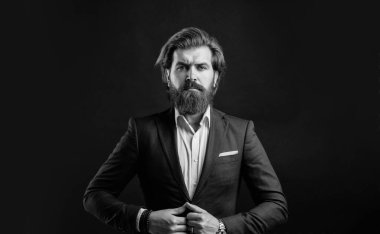 Modern başarılı erkek ticareti kariyerini, şirket tarzı konseptini temsil eder.