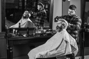 Hippi saç tıraşı oluyor. Saçları boyalı bir adam. Berber berber dükkanı. Berber kozmetik. Kuaför aletleri. Berber işlemler üzerinde yoğunlaşmıştı. Saç şekillendiriyorum. İşlemleri değiştirmek neredeyse imkansız.