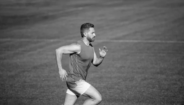 Desafío Competencia Velocidad Maratón Deportista Correr Rápido Para Ganar Exitoso — Foto de Stock