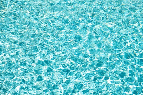 Blauer Pool Wasser Hintergrund Mit Wellen — Stockfoto