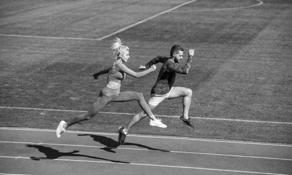 Sport Vårt Liv Löpare Löparbanan Utmaning Och Konkurrens Uthållighet Energi — Stockfoto