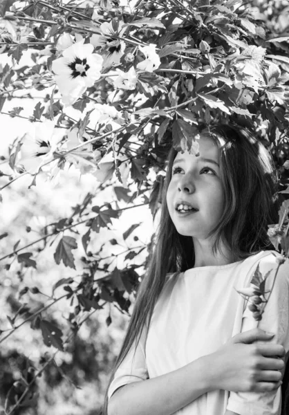 Estilo Moda Primavera Niño Feliz Infancia Niño Bonito Alegre Árbol —  Fotos de Stock