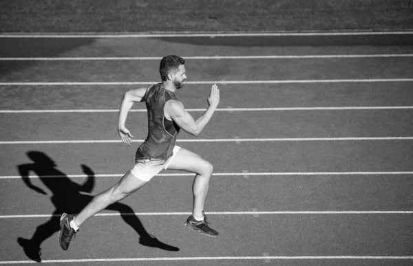 Jen Dopředu Sport Sportovec Běžet Rychle Vyhrát Úspěšný Fitness Sprinter — Stock fotografie
