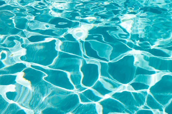 Turquoise Color Background Swimming Pool Water Ripples Summer — Stok fotoğraf