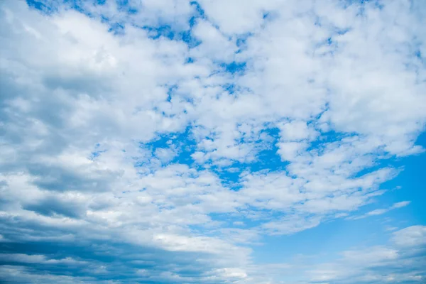 Heavens Sky Background White Fluffy Clouds — Stock Photo, Image
