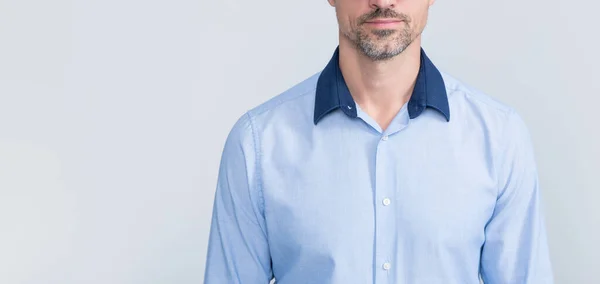 Mature Boss Office Shirt Wearing Eyeglasses — Stock Photo, Image