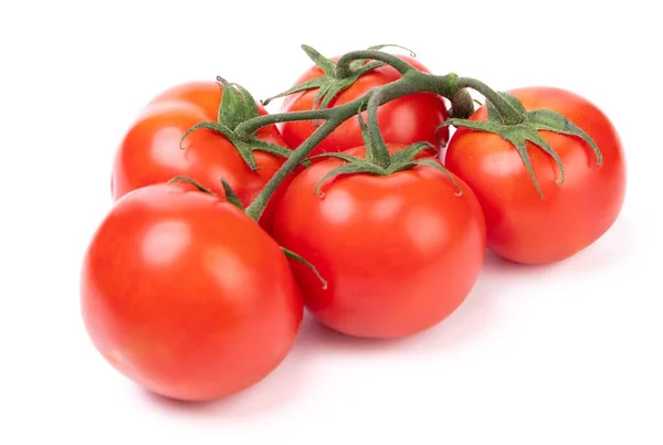 Bunch Healthy Cherry Tomatoes Vegetables Isolated White — Stock Photo, Image