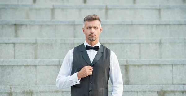 Man Formalwear Formal Fashion Man Elegant Man Wearing Formal Suit — Stock fotografie