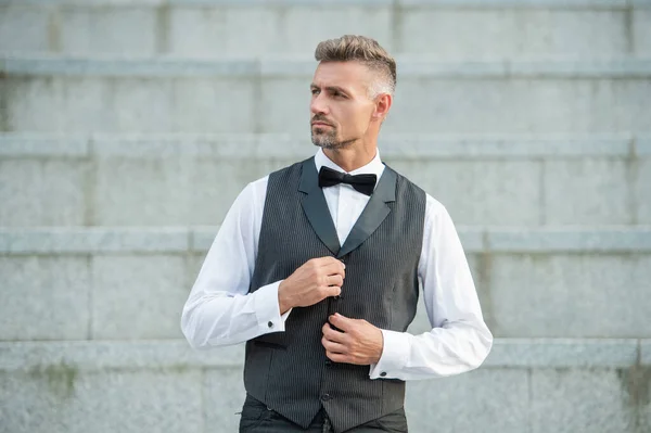 Man Formalwear Formal Fashion Man Mature Elegant Man Wearing Formal — Stock Photo, Image