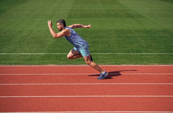 Muskulöses Athletisches Lauftraining Sport Männliche Ausdauer Und Ausdauer Erfolgreicher Sportler — Stockfoto