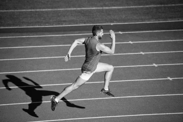 Energie Naar Binnen Renner Renbaan Uitdaging Concurrentie Marathonsnelheid Sport Atleet — Stockfoto