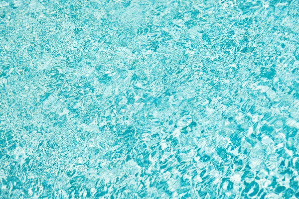 Turquoise Color Background Swimming Pool Water Ripples Summer Resort — Stockfoto