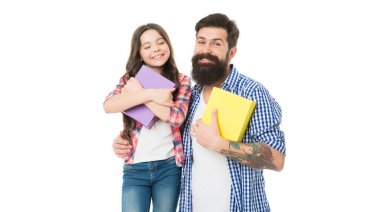 Pleasure for them. Present always mean happiness. Christmas gifts concept. Boxing day. Happy holidays. Father and daughter open gifts. Family tradition. Dad and little girl shopping for gifts.