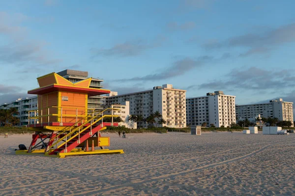 Miami Beach Lifeguard Station Summer Vacation Holidays — Stok fotoğraf