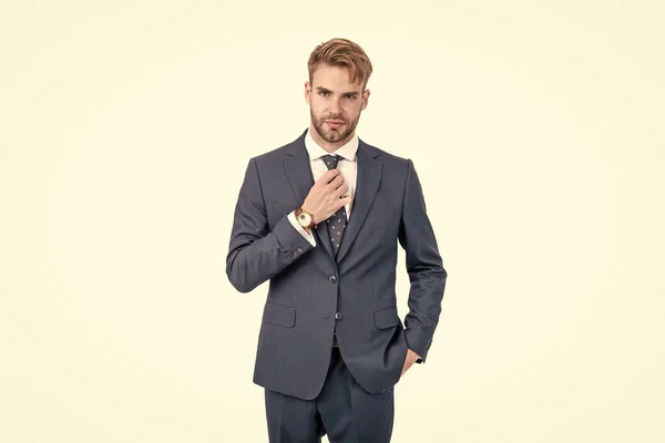 Hombre Éxito Traje Negocios Empresario Profesional Gerente Moda Formal Masculina —  Fotos de Stock