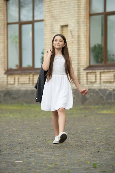 Positive Pretty Teen Girl Adorable Girl Fashion Model Teenager Girl — Stockfoto