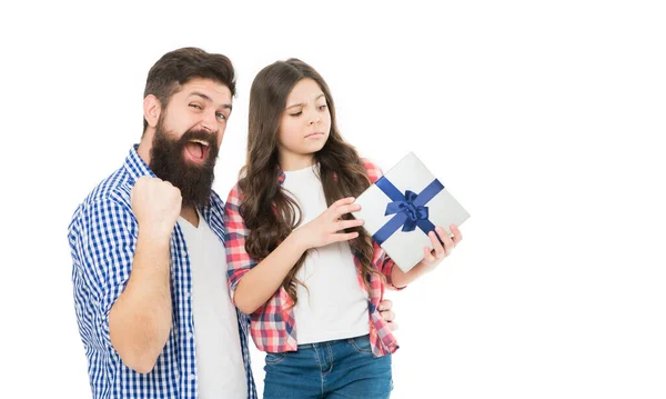 Did Please Gift Too Demanding Daughter Boxing Day Happy Holidays — Stock Photo, Image