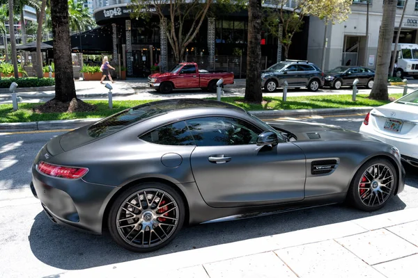 Miami Beach Florida Usa April 2021 Matt Mercedes Benz Biturbo — Stockfoto