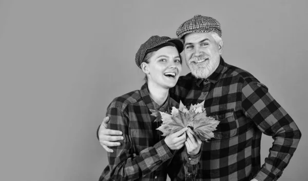 Estilo Retrô Conceito Família Agricultores Casal Amor Xadrez Roupa Rústica — Fotografia de Stock