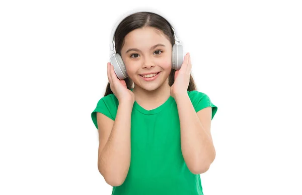 Lieblingslied Kopfhörer Sommerstimmung Glückliche Kindheit Kinderstudie Nach Hörbuch Noise Cancelling — Stockfoto