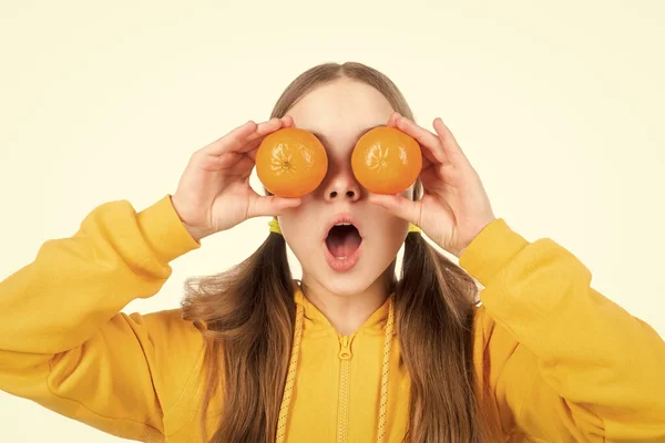 Παιδική Υγεία Εσπεριδοειδή Φυσικό Βιολογικό Φρέσκο Πορτοκάλι Υγιή Ζωή Δίαιτα — Φωτογραφία Αρχείου