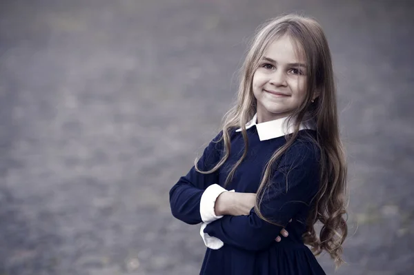 Vuelta Escuela Luciendo Genial Chico Feliz Vuelta Escuela Una Niña —  Fotos de Stock