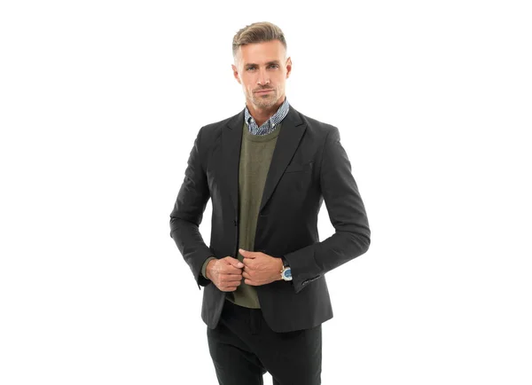 Studio Shot Ambitious Mature Guy Good Looking Mature Guy Mature — Stock Photo, Image