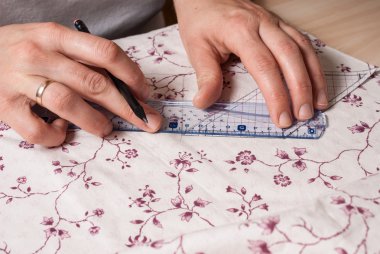 Yorgan imalatı için materyal hazırlama