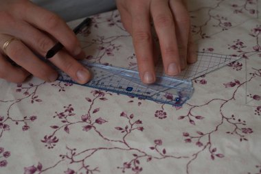 Yorgan imalatı için materyal hazırlama