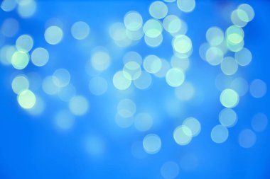 Mavili parıldayan çelenk. Noel arkaplanı