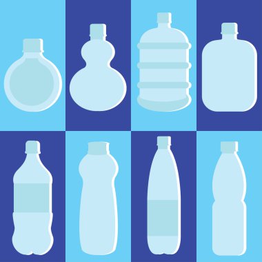 su şişesi vektör kümesi