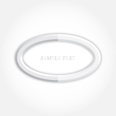 3D arka plan ve oval simgesi tasarım, vektör eps10