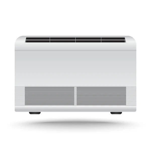 3D-realistische air conditioner vector op geïsoleerde witte achtergrond — Stockvector