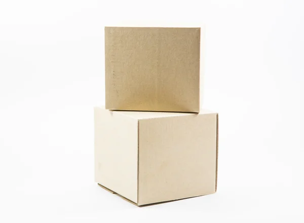 Krabice isolatrd — Stock fotografie