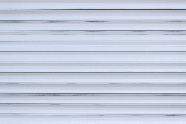 white metal security roller door background