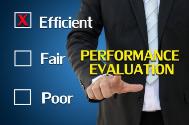 Performance evaluation for human resources concept clipart