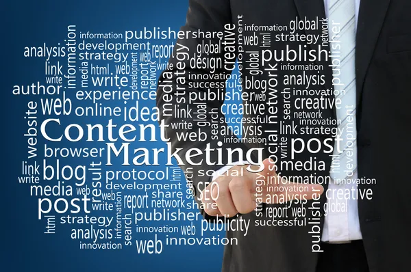 Content Marketing Konzept — Stockfoto