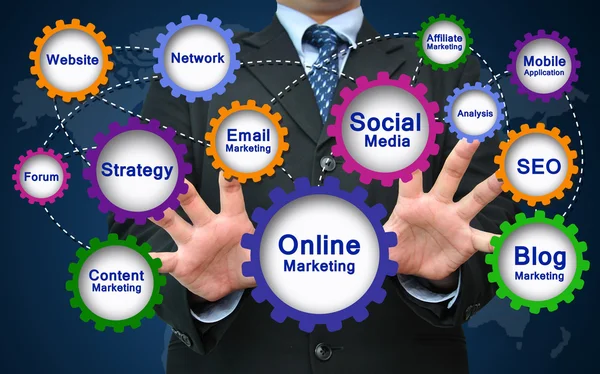 Concepto de Marketing Online — Foto de Stock