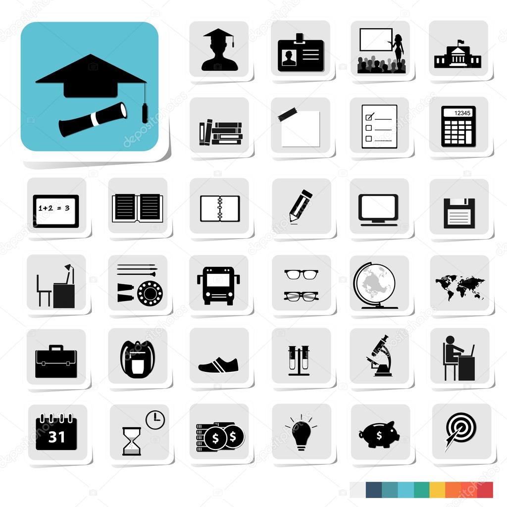 Education Icon in Business Category Concept