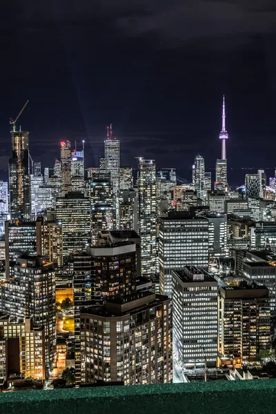Downtown Toronto at night — Stock Photo, Image